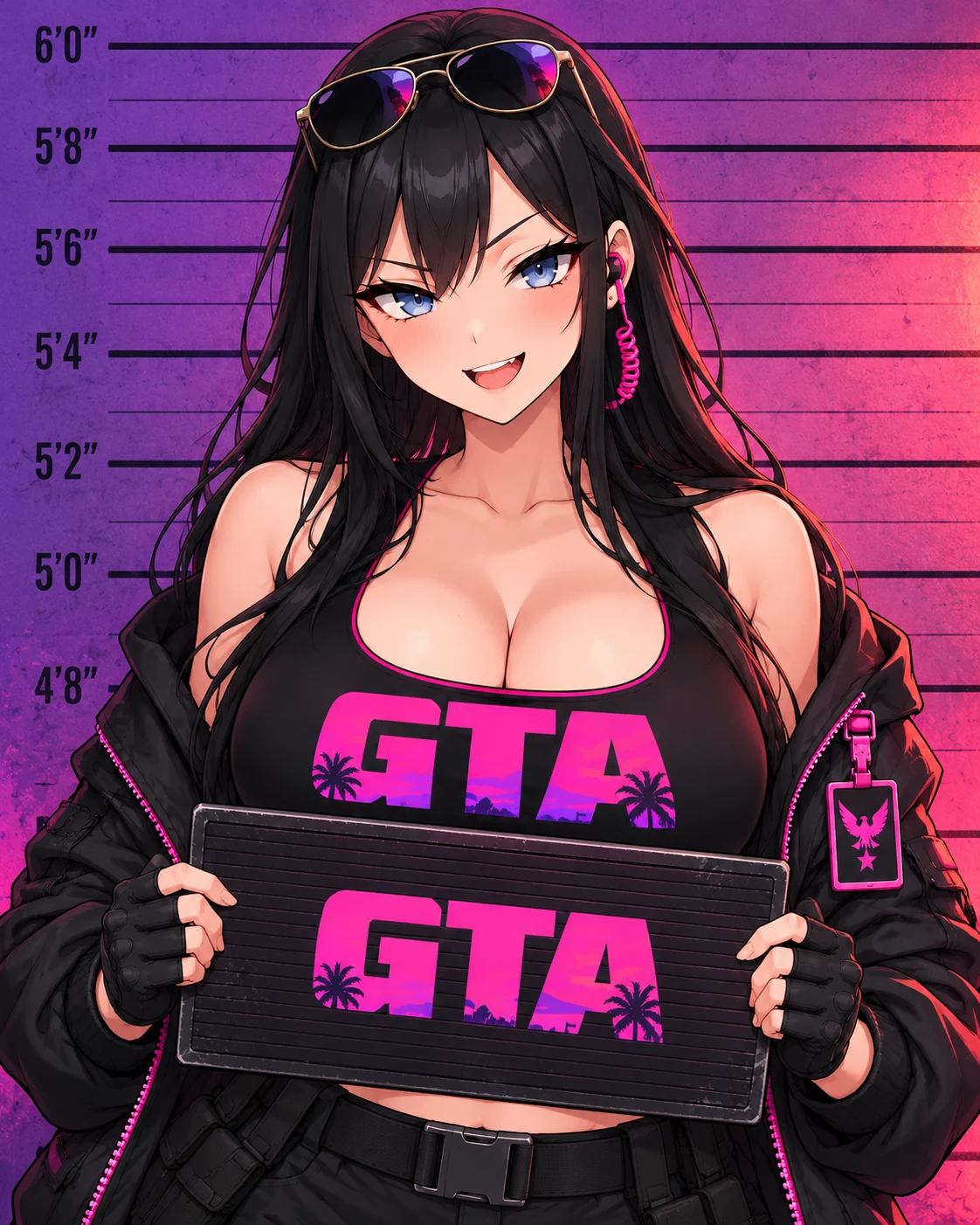 Agent holding a GTA booking placard with a confident smile